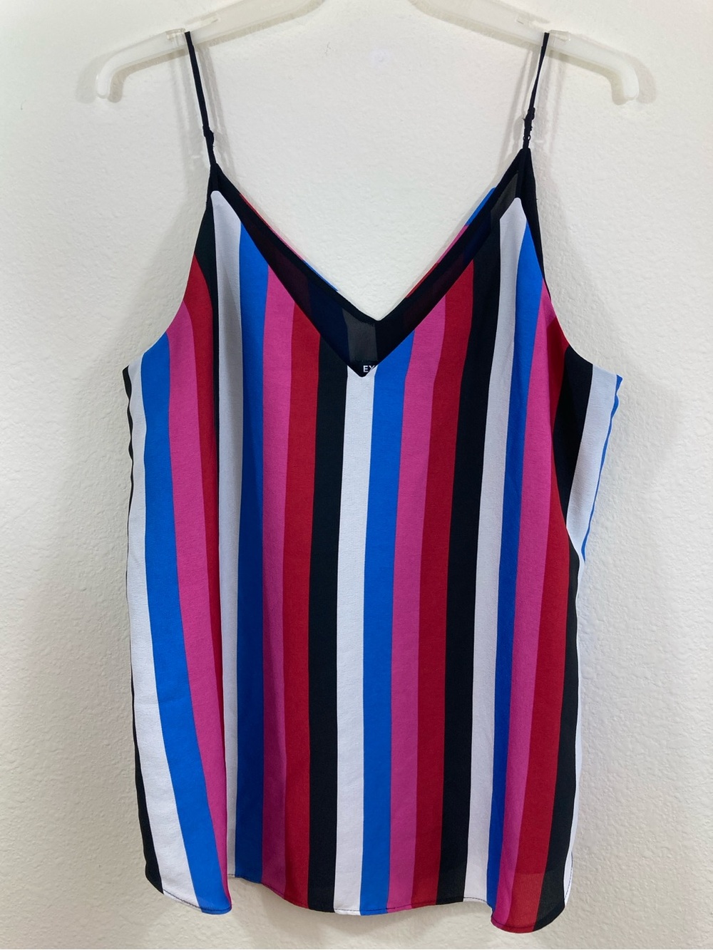 Express Multicolor Striped Cami Top Size M V-Neck Tank
